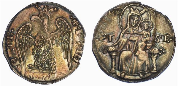 PISA. REPUBBLICA, A NOME DI DI FEDERICO I, 1155-1312. Grosso da 2 soldi.  - Asta Numismatica - Associazione Nazionale - Case d'Asta italiane