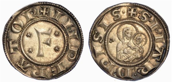 PISA. REPUBBLICA, A NOME DI FEDERICO I, 1155-1312. Grosso da 12 Denari, anni 1220-1250.  - Asta Numismatica - Associazione Nazionale - Case d'Asta italiane