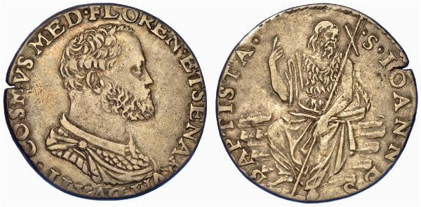 FIRENZE. COSIMO I DE' MEDICI, 1537-1574. Testone.  - Asta Numismatica - Associazione Nazionale - Case d'Asta italiane