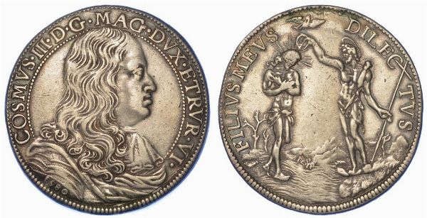 FIRENZE. COSIMO III DE' MEDICI, 1670-1723. Piastra 1680.  - Asta Numismatica - Associazione Nazionale - Case d'Asta italiane