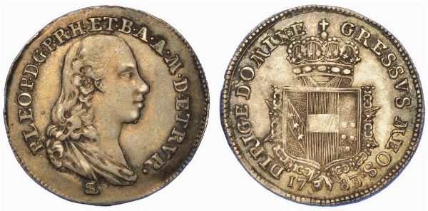 FIRENZE. PIETRO LEOPOLDO DI LORENA , 1765-1790. Paolo 1783.  - Asta Numismatica - Associazione Nazionale - Case d'Asta italiane