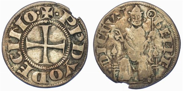 MACERATA. BENEDETTO XII, 1334-1342. Grosso.  - Asta Numismatica - Associazione Nazionale - Case d'Asta italiane