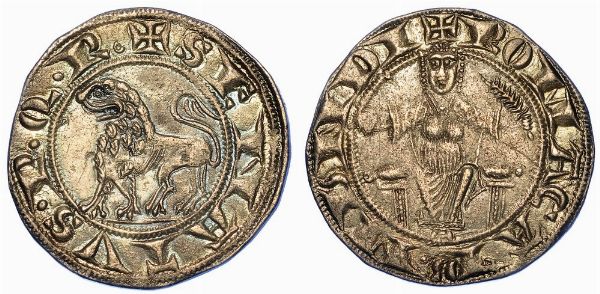 ROMA. SENATO ROMANO, 1184-1447. Grosso o Romanino.  - Asta Numismatica - Associazione Nazionale - Case d'Asta italiane