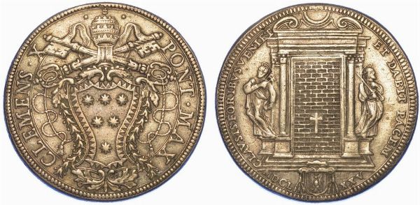 ROMA. CLEMENTE X, 1670-1676. Piastra del Giubileo 1675.  - Asta Numismatica - Associazione Nazionale - Case d'Asta italiane