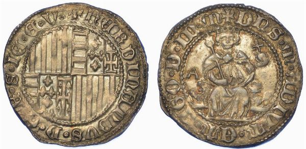 NAPOLI. FERDINANDO I D'ARAGONA, 1458-1494. Carlino.  - Asta Numismatica - Associazione Nazionale - Case d'Asta italiane