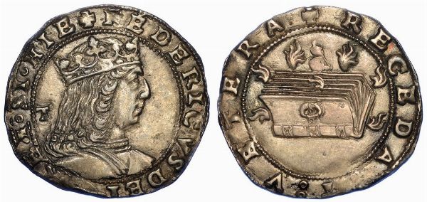 NAPOLI. FEDERICO III D'ARAGONA, 1496-1501. Carlino.  - Asta Numismatica - Associazione Nazionale - Case d'Asta italiane