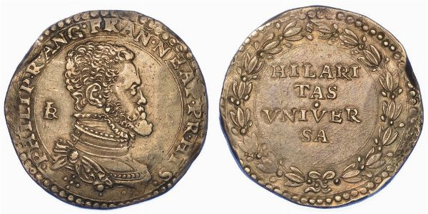 NAPOLI. FILIPPO II, 1554-1598 (I PERIODO: PRINCIPE DI SPAGNA, 1554-1556). Ducato.  - Asta Numismatica - Associazione Nazionale - Case d'Asta italiane