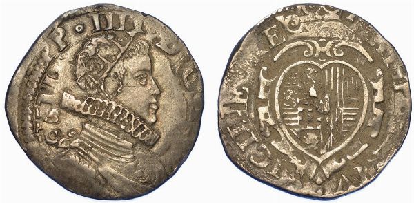 NAPOLI. FILIPPO IV, 1621-1665. Tar (data illeggibile).  - Asta Numismatica - Associazione Nazionale - Case d'Asta italiane