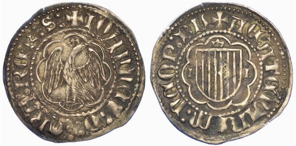 MESSINA. GIOVANNI D'ARAGONA, 1458-1479. Carlino.  - Asta Numismatica - Associazione Nazionale - Case d'Asta italiane