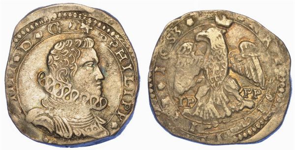 MESSINA. FILIPPO IV DI SPAGNA, 1621-1665. 4 tar 1653.  - Asta Numismatica - Associazione Nazionale - Case d'Asta italiane