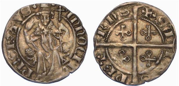 AVIGNONE. INNOCENZO VI, 1352-1362. Mezzo grosso.  - Asta Numismatica - Associazione Nazionale - Case d'Asta italiane