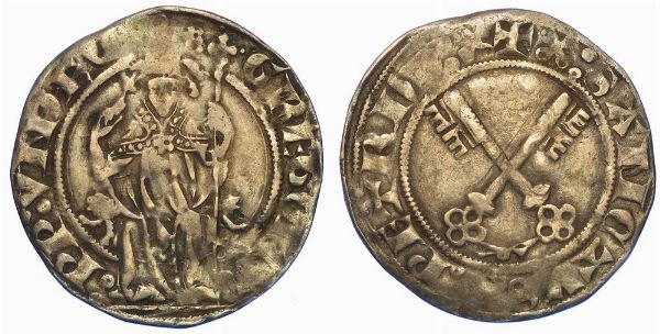 AVIGNONE. GREGORIO XI, 1370-1378. Grosso.  - Asta Numismatica - Associazione Nazionale - Case d'Asta italiane