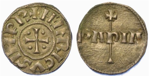 PAVIA. ENRICO I DI BAVIERA, 1014-1024. Denaro.  - Asta Numismatica - Associazione Nazionale - Case d'Asta italiane