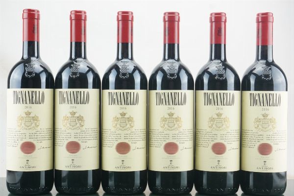 Tignanello Antinori 2016  - Asta LA RAFFINATEZZA DELLA COMPLESSITA' - Vini Pregiati e da Collezione - Associazione Nazionale - Case d'Asta italiane