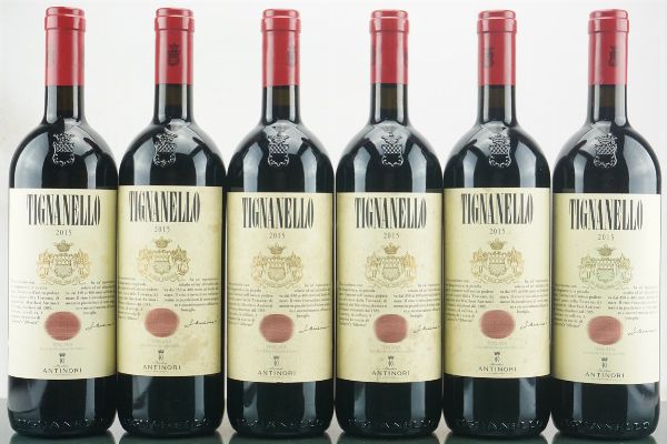 Tignanello Antinori 2015  - Asta LA RAFFINATEZZA DELLA COMPLESSITA' - Vini Pregiati e da Collezione - Associazione Nazionale - Case d'Asta italiane