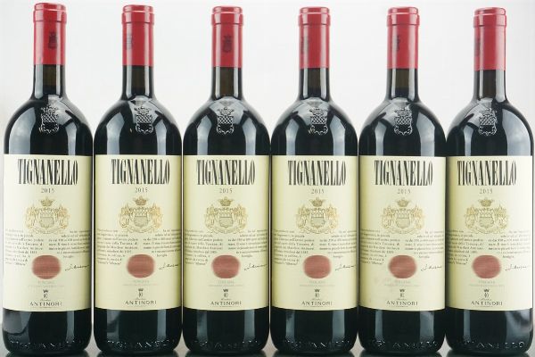 Tignanello Antinori 2015  - Asta LA RAFFINATEZZA DELLA COMPLESSITA' - Vini Pregiati e da Collezione - Associazione Nazionale - Case d'Asta italiane