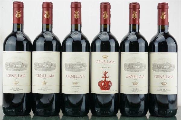 Ornellaia 2018  - Asta LA RAFFINATEZZA DELLA COMPLESSITA' - Vini Pregiati e da Collezione - Associazione Nazionale - Case d'Asta italiane