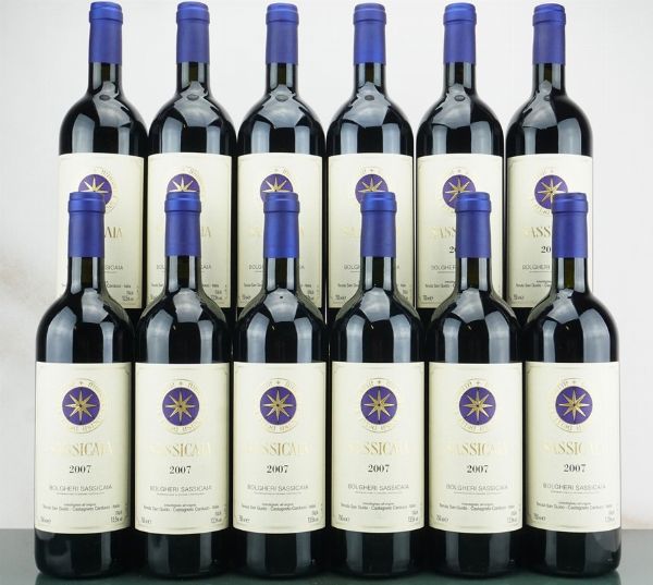 Sassicaia Tenuta San Guido 2007  - Asta LA RAFFINATEZZA DELLA COMPLESSITA' - Vini Pregiati e da Collezione - Associazione Nazionale - Case d'Asta italiane