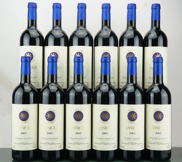 Sassicaia Tenuta San Guido 2005  - Asta LA RAFFINATEZZA DELLA COMPLESSITA' - Vini Pregiati e da Collezione - Associazione Nazionale - Case d'Asta italiane