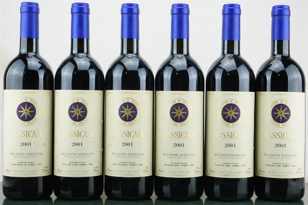 Sassicaia Tenuta San Guido 2001  - Asta LA RAFFINATEZZA DELLA COMPLESSITA' - Vini Pregiati e da Collezione - Associazione Nazionale - Case d'Asta italiane