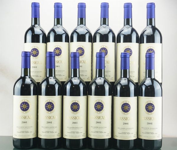 Sassicaia Tenuta San Guido 2001  - Asta LA RAFFINATEZZA DELLA COMPLESSITA' - Vini Pregiati e da Collezione - Associazione Nazionale - Case d'Asta italiane