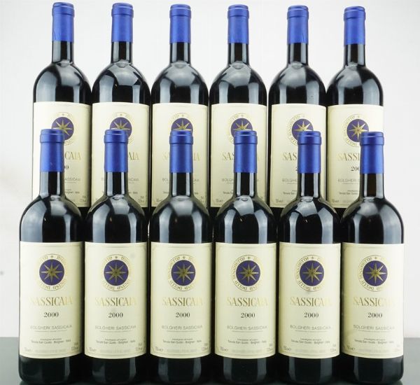 Sassicaia Tenuta San Guido 2000  - Asta LA RAFFINATEZZA DELLA COMPLESSITA' - Vini Pregiati e da Collezione - Associazione Nazionale - Case d'Asta italiane