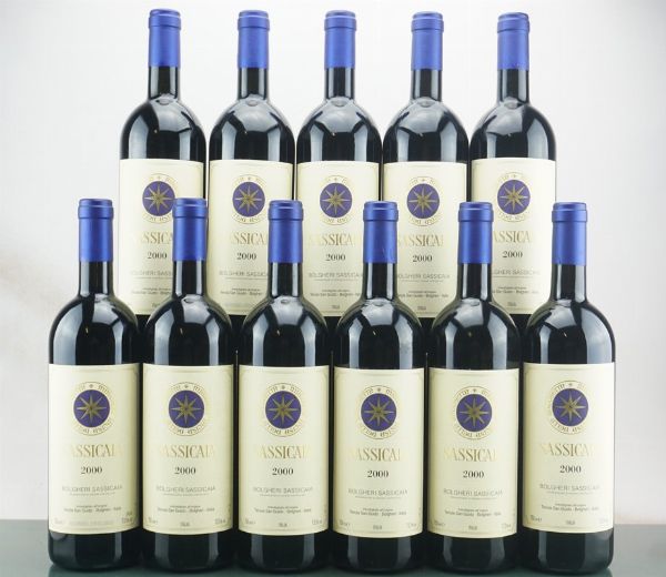 Sassicaia Tenuta San Guido 2000  - Asta LA RAFFINATEZZA DELLA COMPLESSITA' - Vini Pregiati e da Collezione - Associazione Nazionale - Case d'Asta italiane