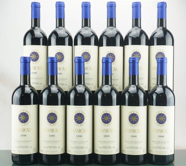 Sassicaia Tenuta San Guido 1999  - Asta LA RAFFINATEZZA DELLA COMPLESSITA' - Vini Pregiati e da Collezione - Associazione Nazionale - Case d'Asta italiane