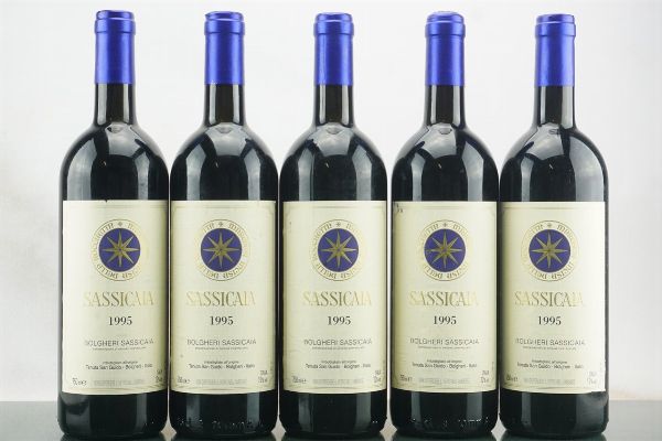 Sassicaia Tenuta San Guido 1995  - Asta LA RAFFINATEZZA DELLA COMPLESSITA' - Vini Pregiati e da Collezione - Associazione Nazionale - Case d'Asta italiane