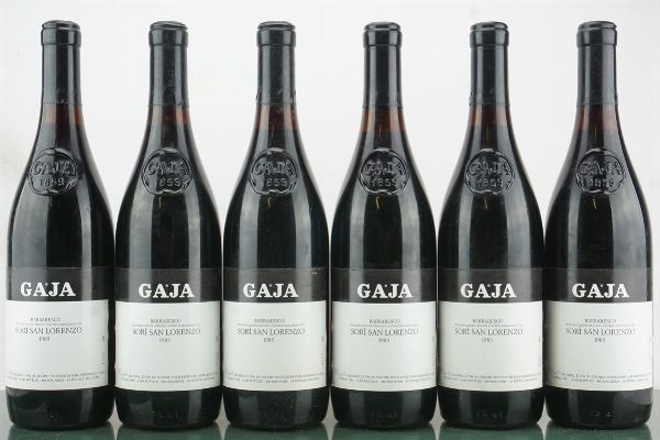 Sorì San Lorenzo Gaja 1985  - Asta LA RAFFINATEZZA DELLA COMPLESSITA' - Vini Pregiati e da Collezione - Associazione Nazionale - Case d'Asta italiane