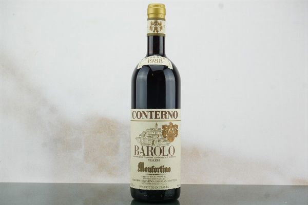 Barolo Monfortino Riserva Giacomo Conterno 1988  - Asta LA RAFFINATEZZA DELLA COMPLESSITA' - Vini Pregiati e da Collezione - Associazione Nazionale - Case d'Asta italiane