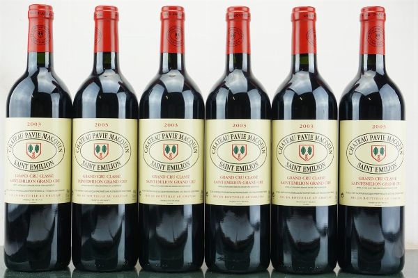 Château Pavie Macquin 2003  - Asta LA RAFFINATEZZA DELLA COMPLESSITA' - Vini Pregiati e da Collezione - Associazione Nazionale - Case d'Asta italiane