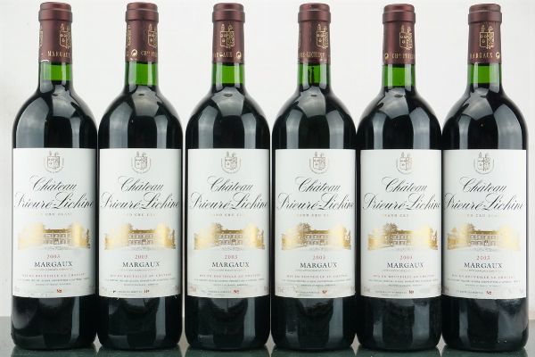 Château Prieuré-Lichine 2003  - Asta LA RAFFINATEZZA DELLA COMPLESSITA' - Vini Pregiati e da Collezione - Associazione Nazionale - Case d'Asta italiane