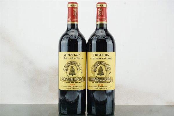 Château Angelus 2003  - Asta LA RAFFINATEZZA DELLA COMPLESSITA' - Vini Pregiati e da Collezione - Associazione Nazionale - Case d'Asta italiane