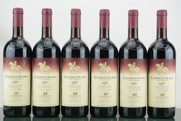 L’Apparita Castello di Ama 1987  - Asta LA RAFFINATEZZA DELLA COMPLESSITA' - Vini Pregiati e da Collezione - Associazione Nazionale - Case d'Asta italiane