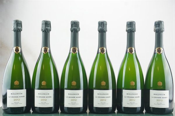 Bollinger La Grande Année 2012  - Asta LA RAFFINATEZZA DELLA COMPLESSITA' - Vini Pregiati e da Collezione - Associazione Nazionale - Case d'Asta italiane