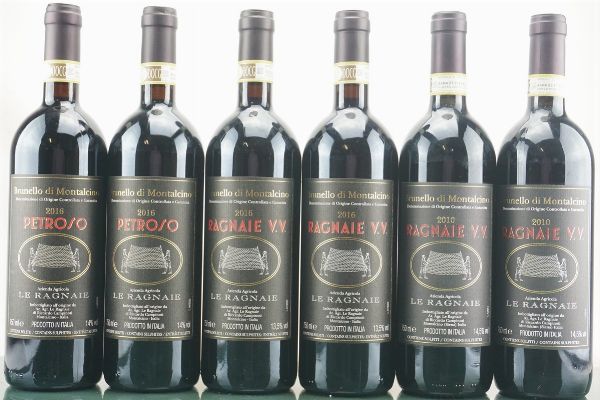 Selezione Brunello di Montalcino Le Ragnaie  - Asta LA RAFFINATEZZA DELLA COMPLESSITA' - Vini Pregiati e da Collezione - Associazione Nazionale - Case d'Asta italiane