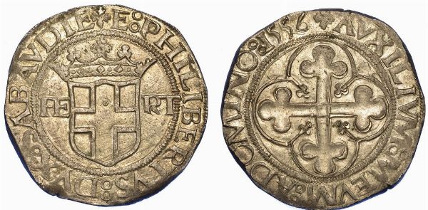 DUCATO DI SAVOIA. EMANUELE FILIBERTO DI SAVOIA, 1553-1580. 4 Grossi 1556.  - Asta Numismatica - Associazione Nazionale - Case d'Asta italiane