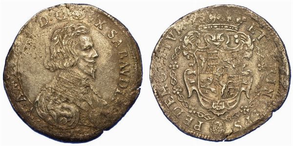 DUCATO DI SAVOIA. VITTORIO AMEDEO I DI SAVOIA, 1630-1637. Ducatone (1632 o 1633). Torino o Vercelli.  - Asta Numismatica - Associazione Nazionale - Case d'Asta italiane