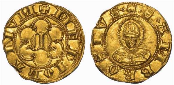 MILANO. LUCHINO E GIOVANNI VISCONTI, 1339-1354. Mezzo Ambrosino.  - Asta Numismatica - Associazione Nazionale - Case d'Asta italiane