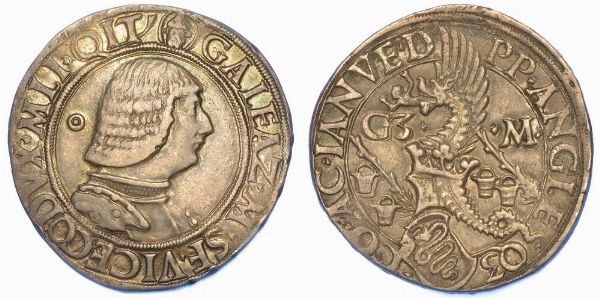 MILANO. GALEAZZO MARIA SFORZA, 1466-1476. Testone (o Lira o Grosso da 20 Soldi).  - Asta Numismatica - Associazione Nazionale - Case d'Asta italiane