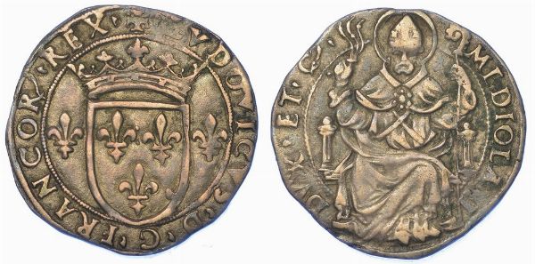 MILANO. LUDOVICO XII D'ORLEANS, 1500-1512. Grosso regale da 6 soldi.  - Asta Numismatica - Associazione Nazionale - Case d'Asta italiane