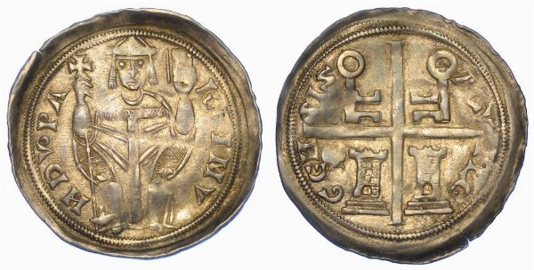 AQUILEIA. RAIMONDO, 1273-1298. Denaro scodellato.  - Asta Numismatica - Associazione Nazionale - Case d'Asta italiane