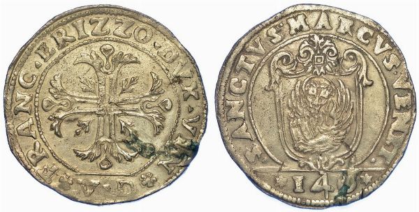 VENEZIA. FRANCESCO ERIZZO, 1631-1646. Scudo della croce da 140 soldi.  - Asta Numismatica - Associazione Nazionale - Case d'Asta italiane