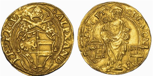 BOLOGNA. ALESSANDRO VI, 1492-1503. Ducato.  - Asta Numismatica - Associazione Nazionale - Case d'Asta italiane