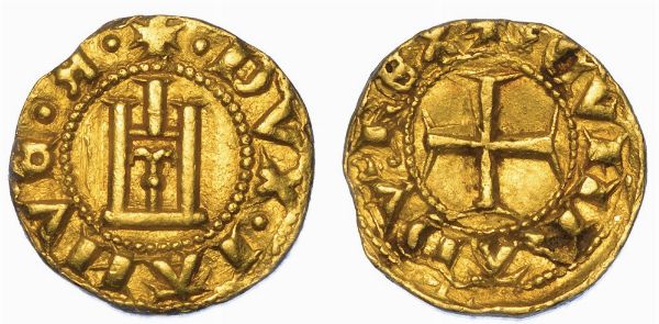 GENOVA. SIMON BOCCANEGRA DOGE I, 1339-1344. Quartarola.  - Asta Numismatica - Associazione Nazionale - Case d'Asta italiane