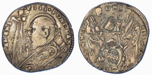 FERRARA. CLEMENTE VIII, 1592-1605. Testone 1598.  - Asta Numismatica - Associazione Nazionale - Case d'Asta italiane