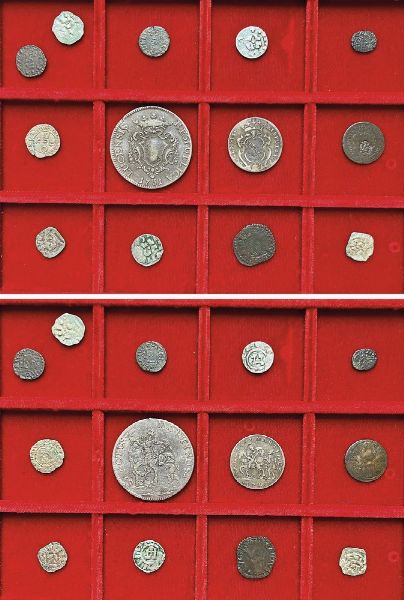 LUCCA - XII/XVIII SECOLO. Lotto di tredici monete.  - Asta Numismatica - Associazione Nazionale - Case d'Asta italiane