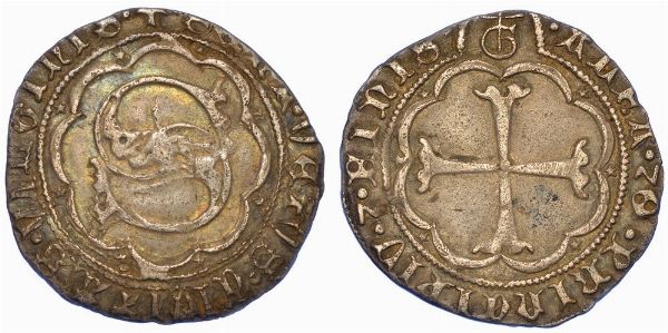 SIENA.  REPUBBLICA, 1404-1555. Grosso da 5 Soldi e 6 denari, anni 1404-1423.  - Asta Numismatica - Associazione Nazionale - Case d'Asta italiane