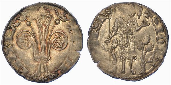 FIRENZE. REPUBBLICA, 1189-1532. Fiorino grosso da soldi 2 detto popolino.  - Asta Numismatica - Associazione Nazionale - Case d'Asta italiane